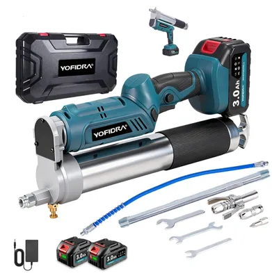 Productafbeelding van Snoerloze Vetspuit - 12.000 PSI Vetspuitset met 2 Accu's