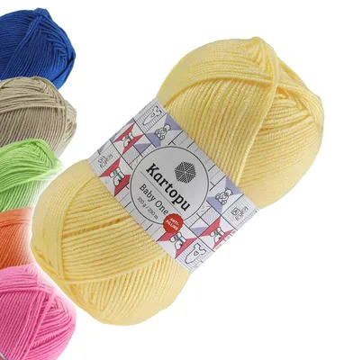 Produktbild von 100g Strickgarn Kartopu BABY ONE Antipilling Babywolle Babystrickgarn, 45 Farben