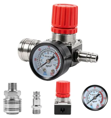 Obrázek produktu pro Regulátor tlaku, 1/4 palce, 3 otvory, ventil pro regulaci tlaku 175 psi