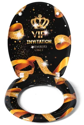 Produktbild von WC-Sitz aus Duroplast mit Soft-Close-Funktion | Gold