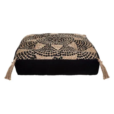 Produktbild von Bodenkissen "Mandala" aus Jute 38x38 cm - Atmosphera créateur d'intérieur