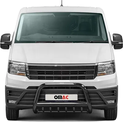 Immagine prodotto di Barra di protezione del paraurti anteriore per VW Crafter 2017-2025 con ABE acciaio nero
