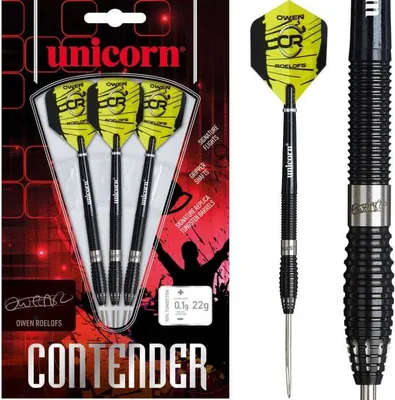 Produktbild von Unicorn Contender Owen Roelofs 22g Steel Tip 90% Tungsten - 22g -- 1 Satz