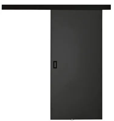 Produktbild von KIER FURNITURE Schiebetür Komplettset WERDI Sliding Door, Raumteiler Schiebetür Graphit 106x205x1,6 cm