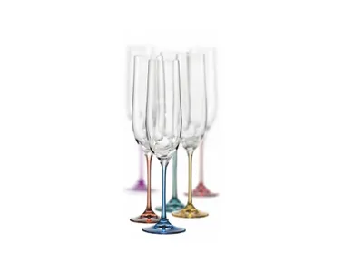 Obrázek produktu pro Crystalex Sklenice na sekt VIOLA Spectrum 190 ml, 6 ks