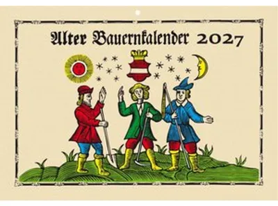 Produktbild von Mandlkalender Alter Bauernkalender 2027 Wandkalender mit traditionellem Bauernwissen