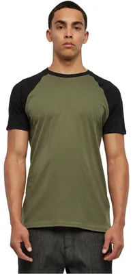 Productafbeelding van Herentrui Urban Classics Raglan Contrast Tee, zwart/zwart - maat 2XL