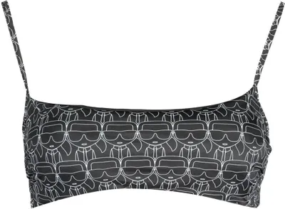 Produktbild von Karl Lagerfeld Beachwear Damen Schwarz KL22WTP14_NERO_BLACK : Größe - XS Größe: XS