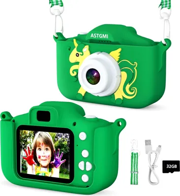 Immagine prodotto di 2.0" bambini della macchina fotografica digitale del display, regali per 3 4 5 6 8 7 9 10 11 anni macchina fotografica antigoccia di 1080P HD per il giocattolo di Natale del regalo di compleanno