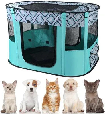 Productafbeelding van Solidchoice - Puppyren voor Kleine Dieren 80 x 60 x 55 cm