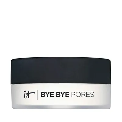 A product shot of a cosmetic powder container.