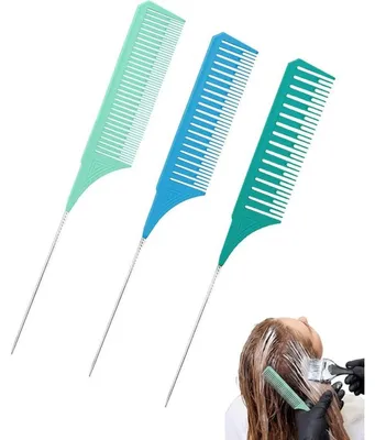 Produktbild von Professionelles antistatisches Kammset mit 3 Kämmen, ideal für Friseursalons, verschiedene Größen und spezielles Design