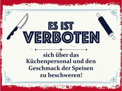 Produktbild von vianmo Holzschild 30x40 cm Es ist verboten sich über das Warnschild Hinweisschild