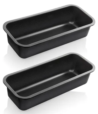Immagine prodotto di Omgoods - Set di 2 teglie rettangolari con rivestimento antiaderente, 30 x 11,5 cm