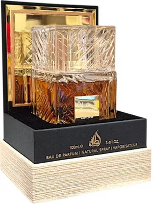 Produktbild von Lattafa Khamrah Eau de Parfum 100 ml – Khamrah, Qahwa & Dukhan | Süß-würzige Luxus-Düfte für Damen & Herren | Parfüm mit Heartforcards Versandschutz