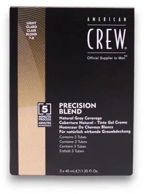 Produktbild von American Crew, Precision Blend, Semi-Permanent Hair Dye, 7-8 Light, 3x, 40 ml