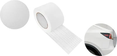 Produktbild von Autofolie Matt 10x1000 cm - Strukturfolie Weiß Matt - Klebefolie Auto mit Luftkanal-Kleber und UV-Schutz - Selbstklebend Folie für Innen und Außen - Auto Folierung für Tuning - Einstiegsleisten Schutz