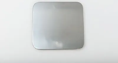 Produktbild von Kerzenteller Edelstahl poliert Quader Ø 12 cm