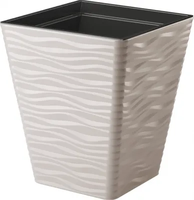Obrázek produktu pro Obal na květináč SAHARA plastový matný 39x39x44cm