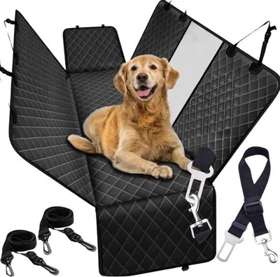 Produktbild von Wasserfeste Autostoelhülle mit Aufbewahrungsbox für Hunde und Katzen