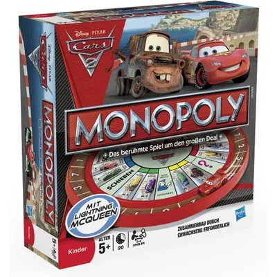 Produktbild von Hasbro Gaming Monopoly Cars 2 Spiel 27810