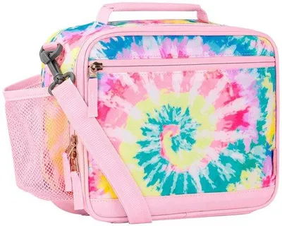 Produktbild von Tas für Mädchen, Tie-Dye-Design, Schultergurt, Picknick- und Reisetas, Rosa