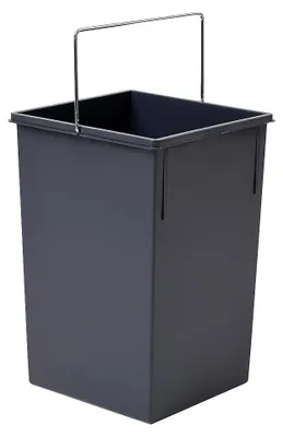 Produktbild von Hailo Inneneimer 1220189 basaltgrau 15 Liter 230 x 220 x 350 mm mit Henkel
