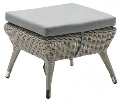 Produktbild von Hocker Grau Modern Fußhocker Sitzhocker Sitzpouf Terrasse Designer Möbel