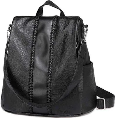 Produktbild von Famanu Anti-Diebstahl-Rucksack aus Kunstleder - Vintage Design