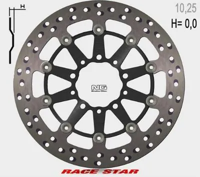 Produktbild von Ng Vordere Bremsscheibe Race Star Premium Für Kawasaki Gtr 1400 '07-'18, Zx-10R Ninja '11-'15, Zx-6/Zx-6R Ninja '13-'17, Z
