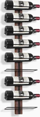 Produktbild von Metallischer Weinregal für 9 Flaschen in Schwarz