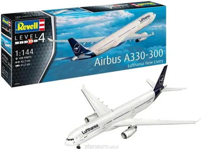 Zdjęcie produktu dla Revell Airbus A330-300 - Lufthansa "New Livery" 1:144