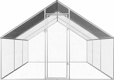Obrázok produktu pre vidaXL Vonkajšia klietka pre kurčatá 2,75x6x1,92 m Pozinkovaná oceľ