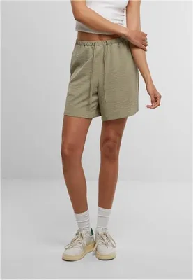 Obrázok produktu pre Dámske kraťasy Urban Classics Ladies Structured Shorts paleolive - XS