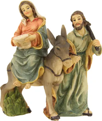 FADEDA Weihwasserkessel Hl. Geist - 19cm Handbemalte Krippenfigur - Weihnachtskrippe Zubehör