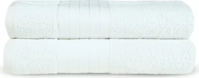 Zdjęcie produktu dla Muller Textiles 1000.00.93, Biały, Bawełna, 2 szt., 500 g/m², 70 x 140 cm