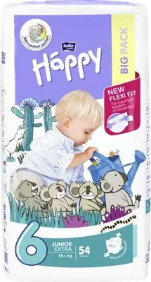 Produktbild von Bella baby Happy Windeln Gr.6 Junior extra 16+Kgbp 54 St