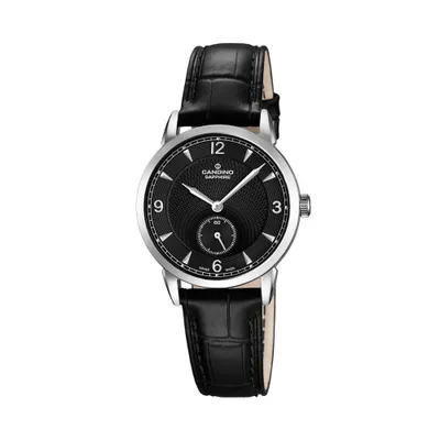 Produktbild von Candino Damen Uhr C4593/4 Lederarmband schwarz Swiss Made