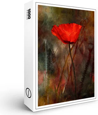 Produktbild von raxxa Premium-Puzzle "Mohnblume", 1000 Teile