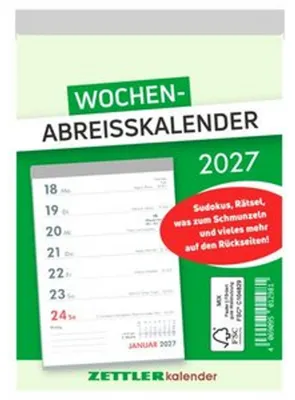 Produktbild von Wochenabreißkalender 2027