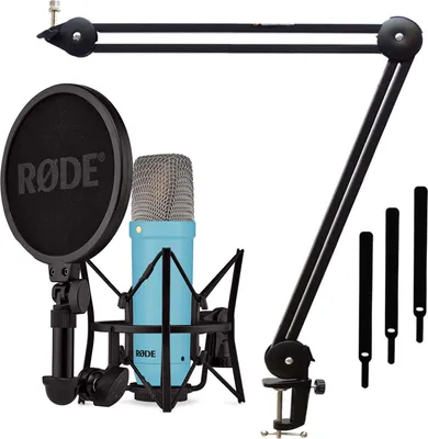 Zdjęcie produktu dla Mikrofon Rode NT1 Signature Blue Niebieski z wysięgnikiem przegubowym