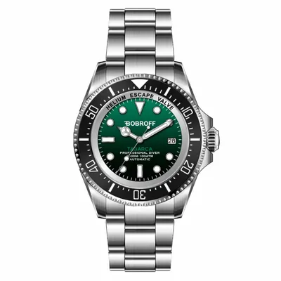 Produktbild von Herrenuhr BF00 Grün 44 mm Automatikwerk Saphirglas 100 ATM wasserdicht