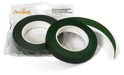 Produktbild von Decora 0803050 FLORISTENBAND GRÜN 12MM 27M