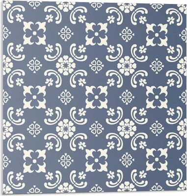 Produktbild von Blumenmuster Auf Dem Hintergrund – Selbstklebende Fliesen – Wandverkleidung – Wandpaneel – PVC Fliesen – Vinylflisen – PCV Flisen – Selbstklebend – Wanddeko – 20 Stück 20 x 20 cm