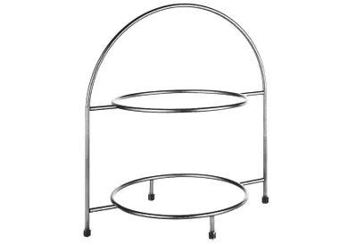 Produktbild von APS Serviergestell für 2 Teller Metall Höhe 30cm anthrazit