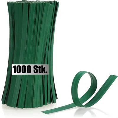 Produktbild von com-four® 1000x Papierbindestreifen - Bindedrähte mit 2-fach Drahtkern - 15 cm