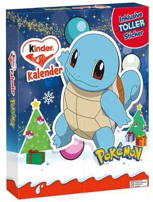 Produktbild von kinder Pokémon Schiggy Adventskalender