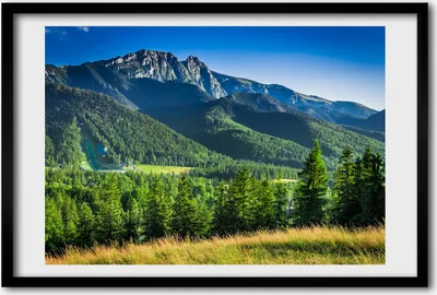 Produktbild von Bild 60x40 MDF-Rahmen, Wandkunst Der Hügel in dem Tatra