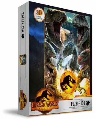 Obrázok produktu pre 3D puzzle s dinosauromi z filmu Jurassic World, 100 dielikov
