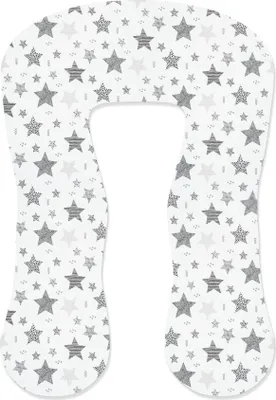 Produktbild von Amilian Bezug für Stillkissen Lagerungskissen Seitenschläferkissen 330 cm für Baby Bezug 100% Baumwolle mit Reißverschluss Typ A